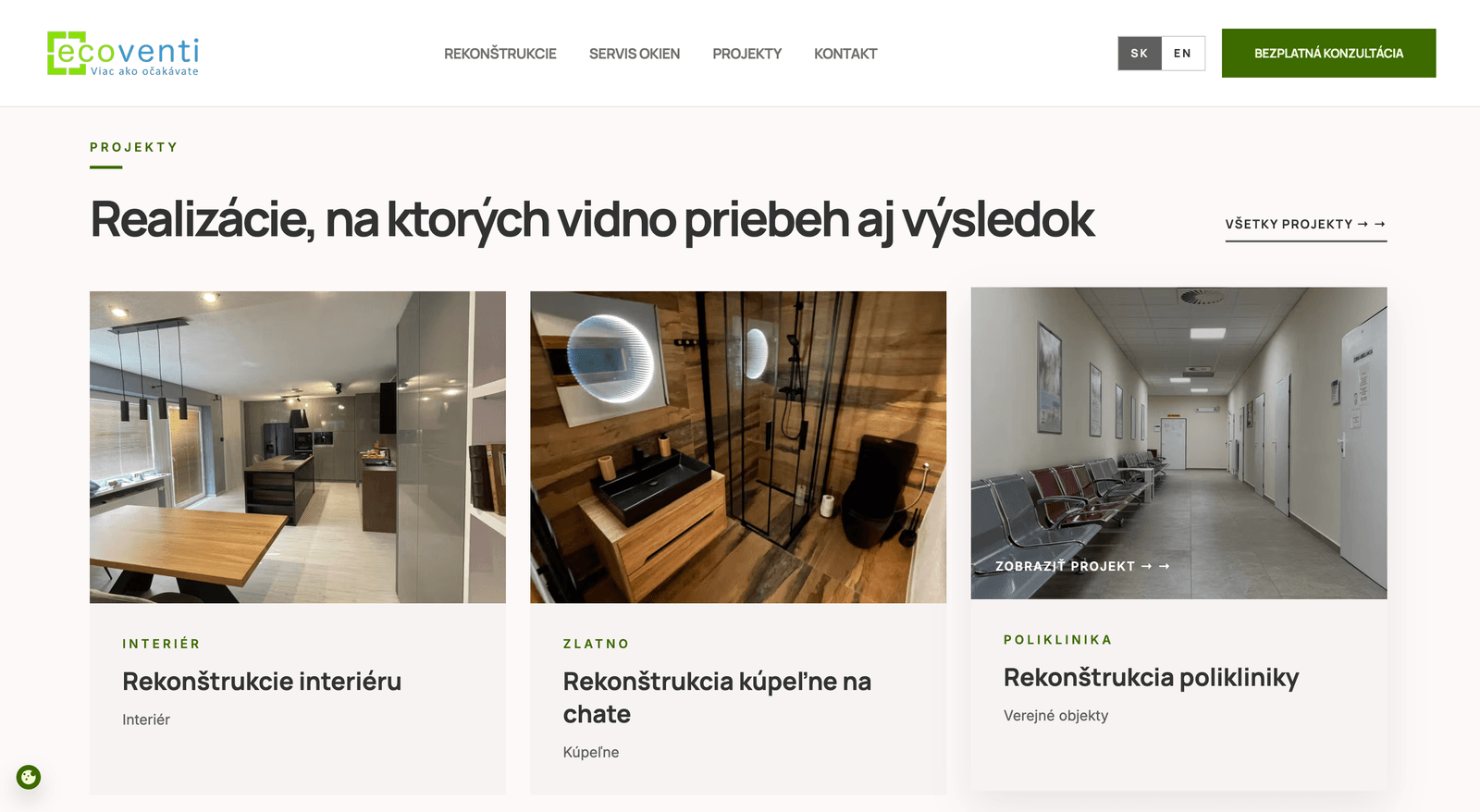 Ecoventi s.r.o., Poltár – Construction company + window service – Desktop 03