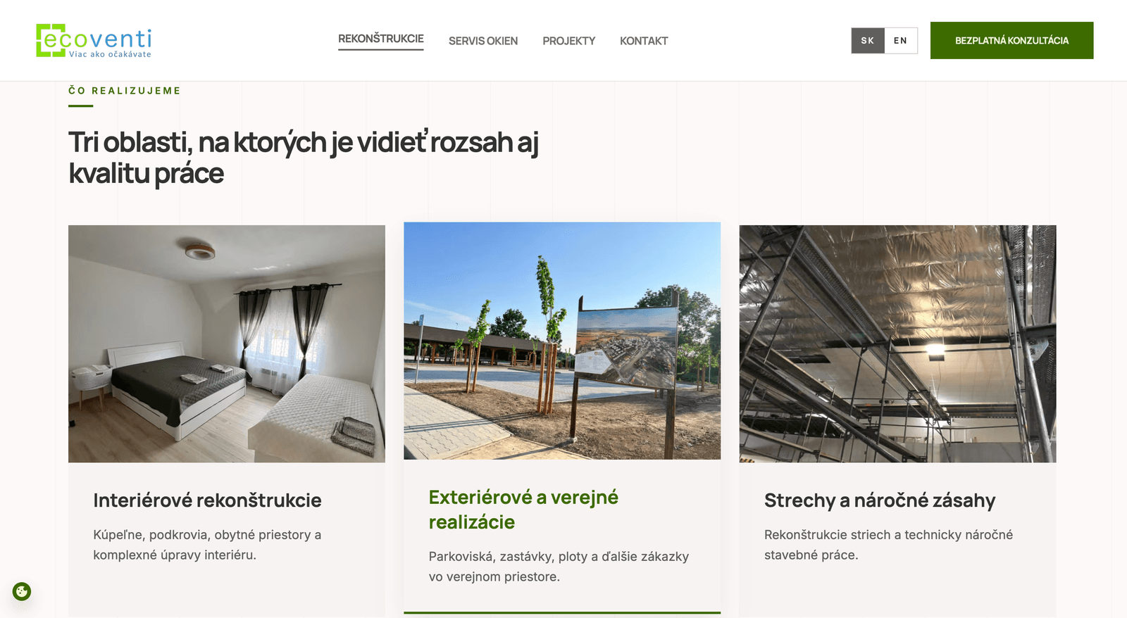 Ecoventi s.r.o., Poltár – Construction company + window service – Desktop 04