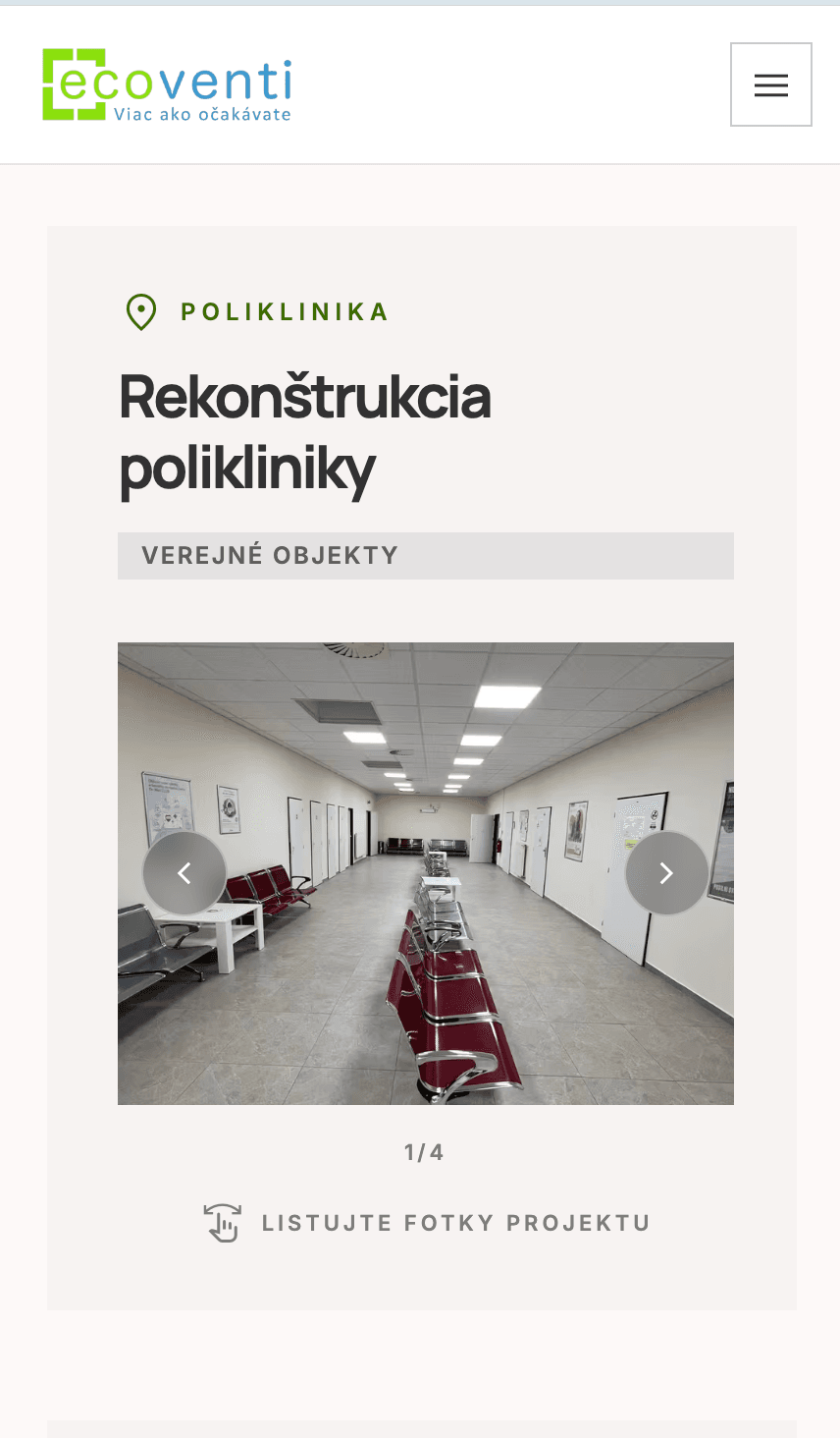 Ecoventi s.r.o., Poltár – Construction company + window service – Mobile 04