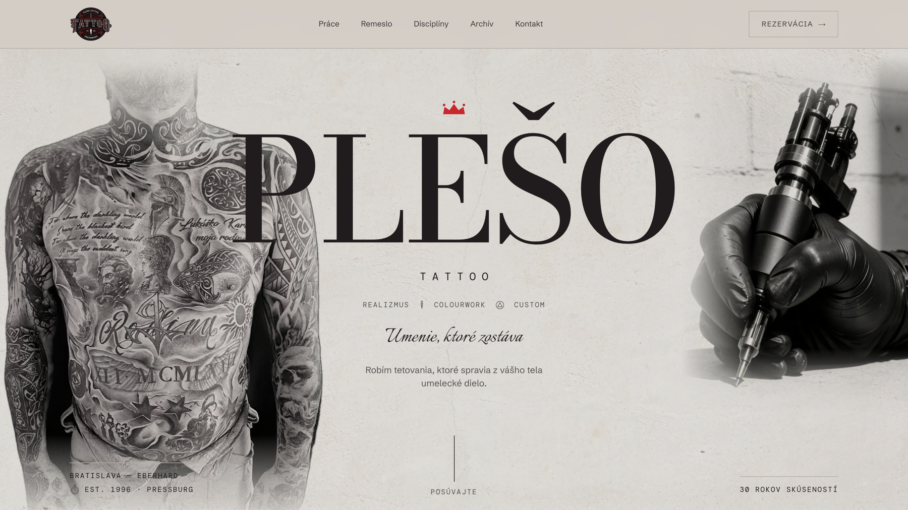 PLEŠO TATTOO s. r. o. – Tattoo studio – Home