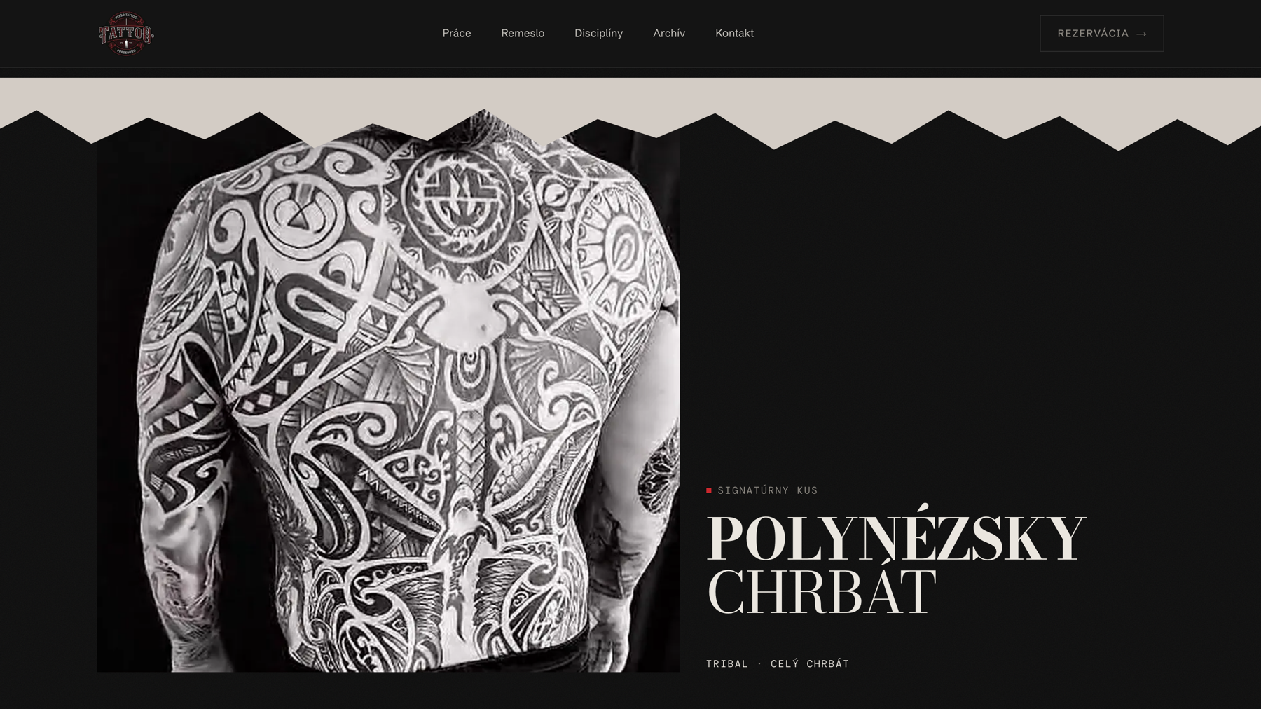 PLEŠO TATTOO s. r. o. – Tattoo studio – Signature piece