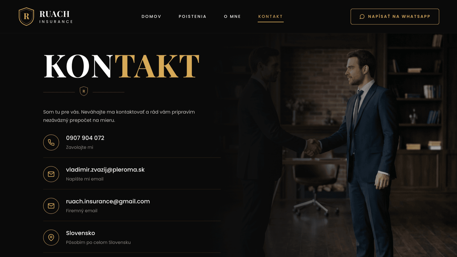 RUACH Insurance – Insurance lead gen – Contact