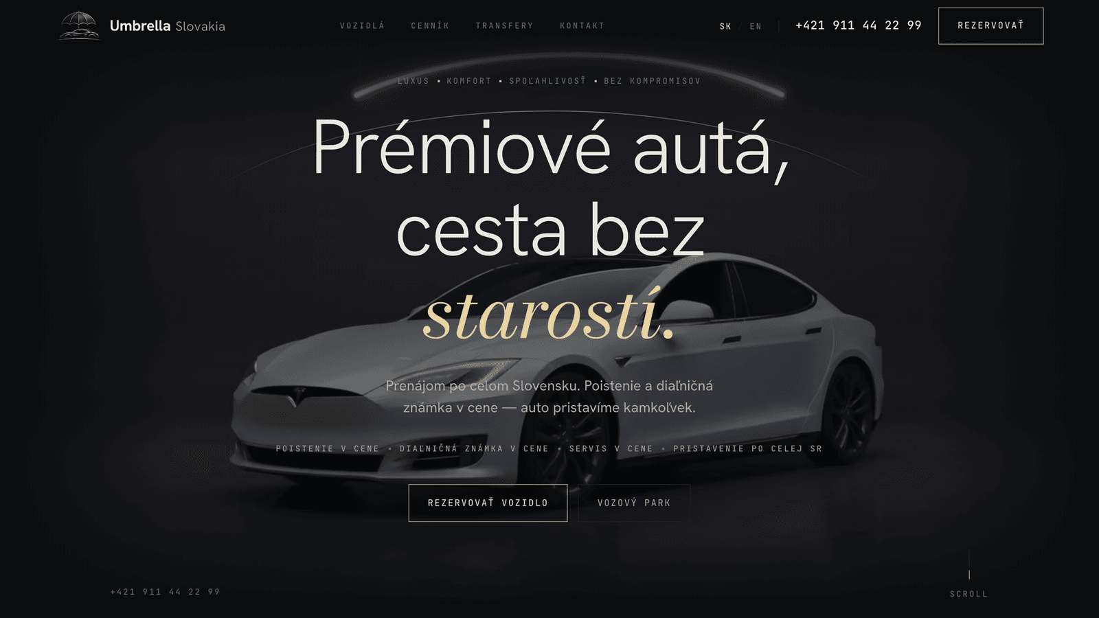 Umbrella Slovakia s.r.o. – Vehicle rental – Home